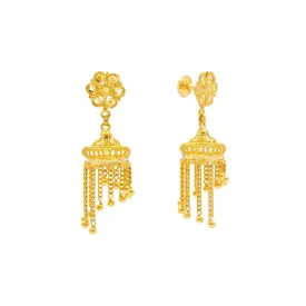 22K Gold Jhumki Earrings