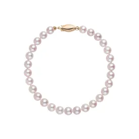 5.5-6.0 mm AA  White Akoya Pearl Bracelet