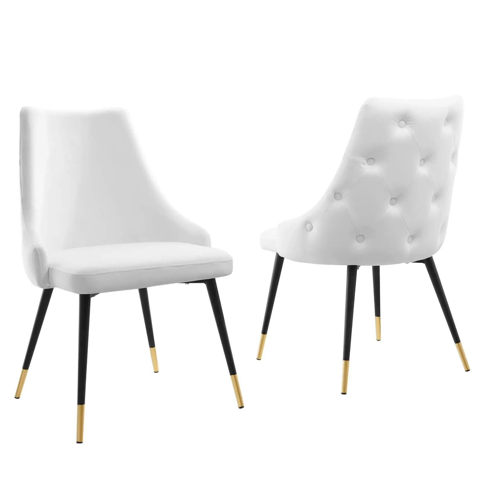 Adorn Dining Side Chair Performance Velvet Set of 2 by Modway