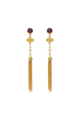 Ben Amun Fringe Earring - Gold