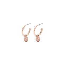 BERTA earrings rosegold-plated