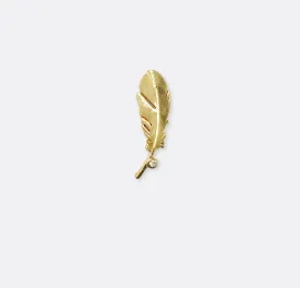 BIRD FEATHER – METTALIC GOLD LAPEL PINS