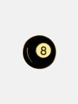 “Black Eight ball” Brooch Pin