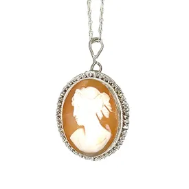 Cameo Brooch/Pendant Necklace