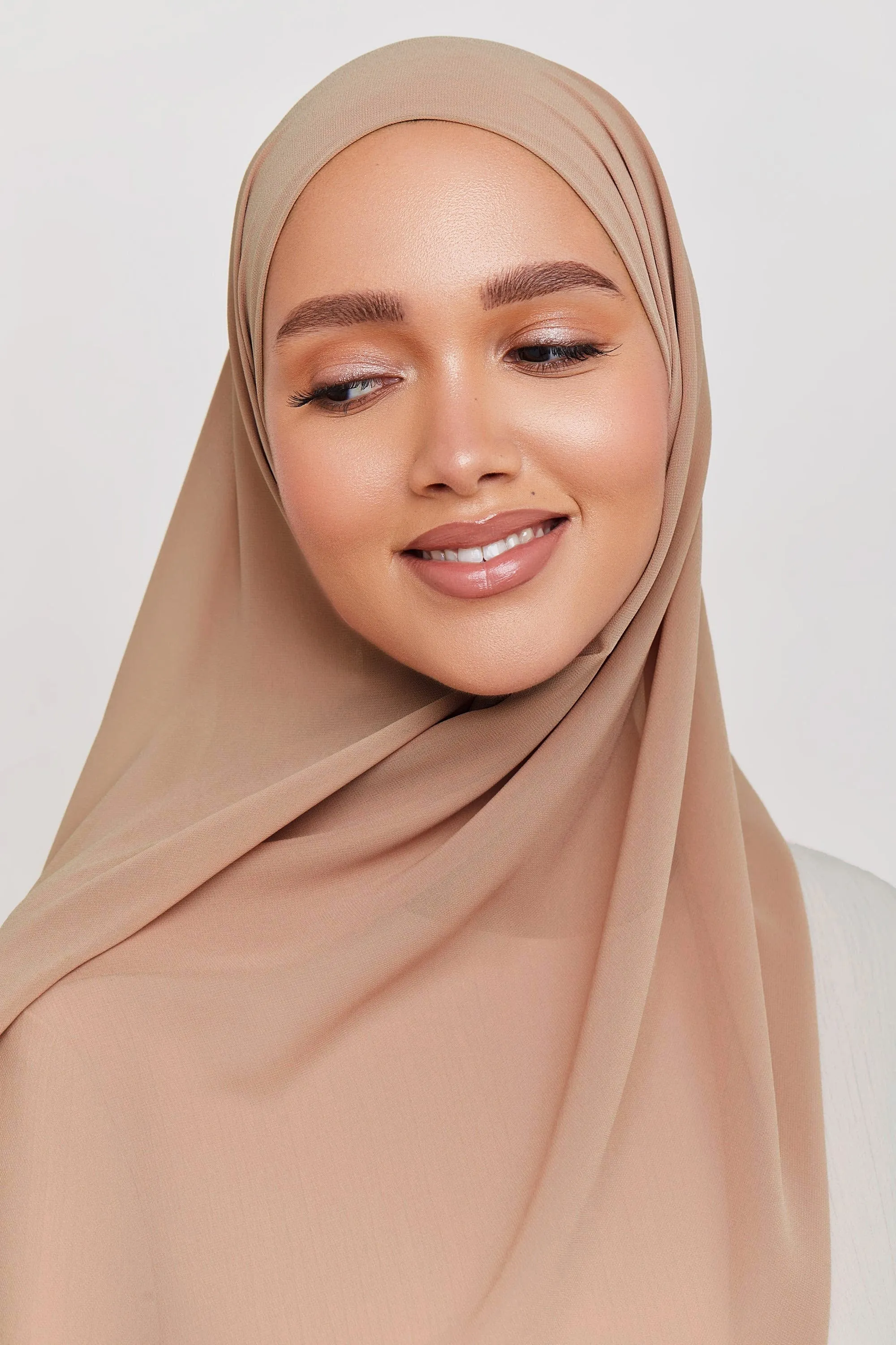 Chiffon LITE Hijab - Cork