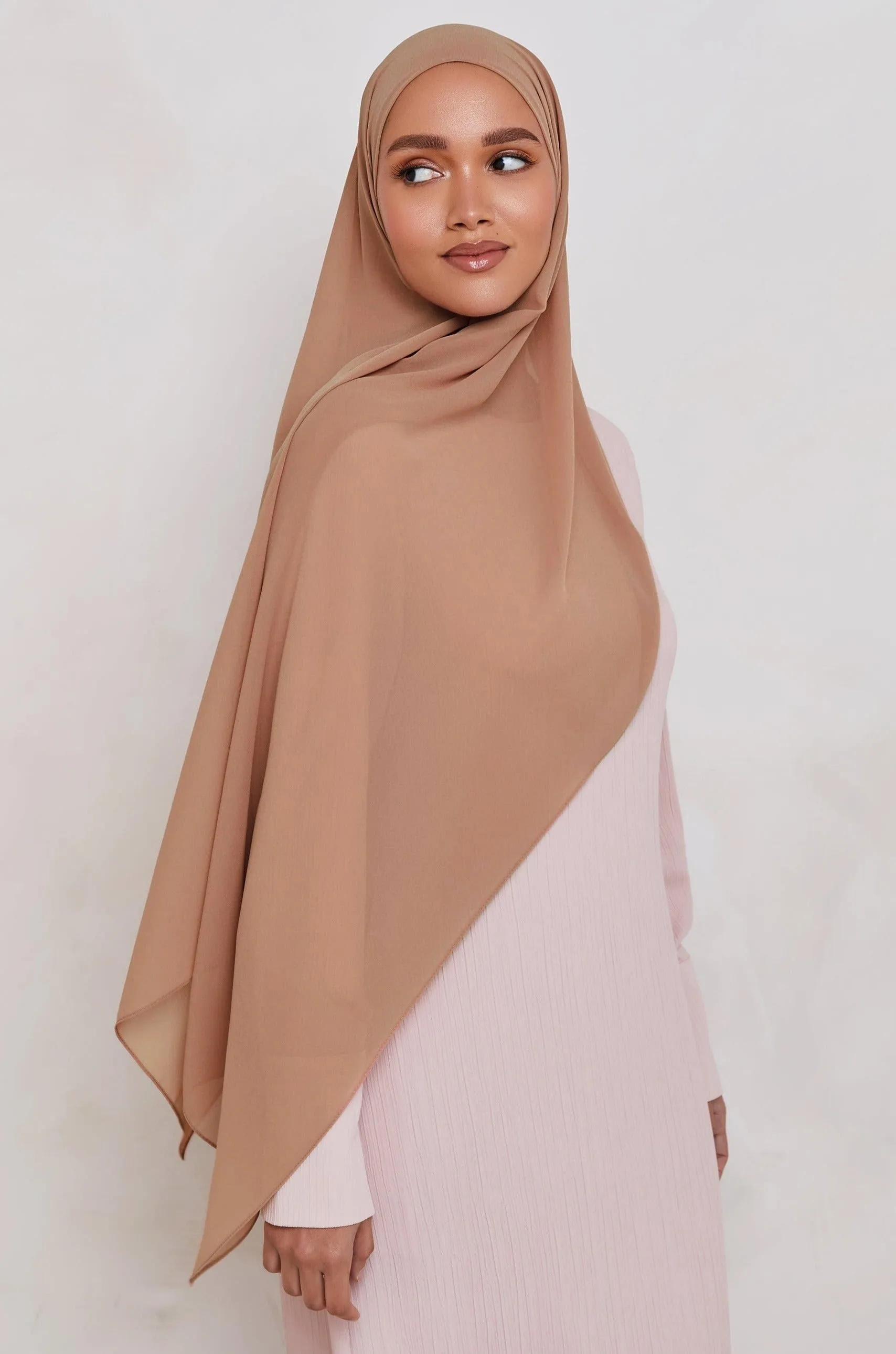 Chiffon LITE Hijab - Cork