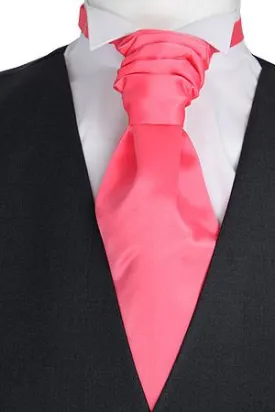 CLEARANCE - Coral Rose Pre-Tied Wedding Cravat