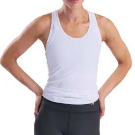 Compression Tank Top for Women - White