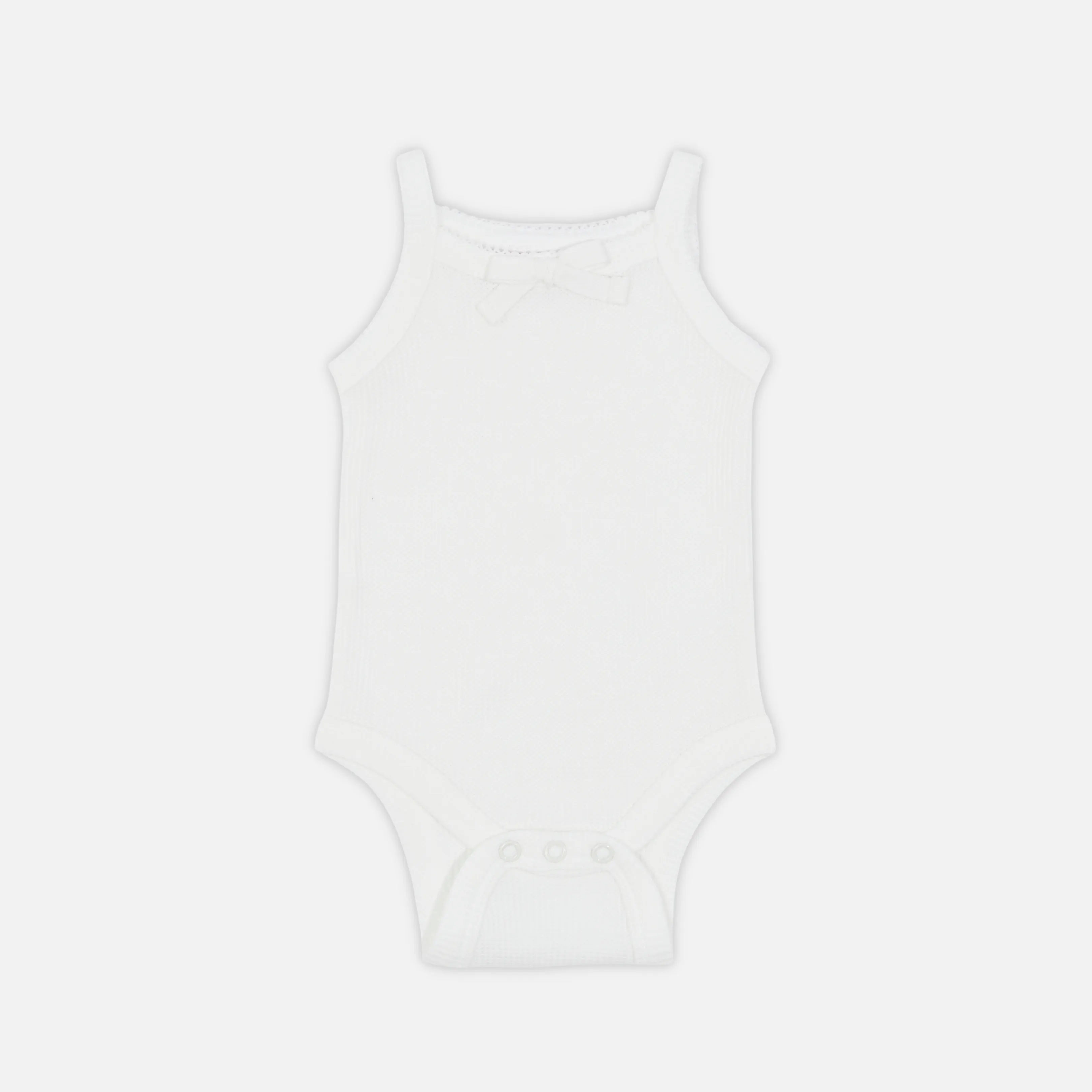 Dainty Waffle Singlet - Coconut