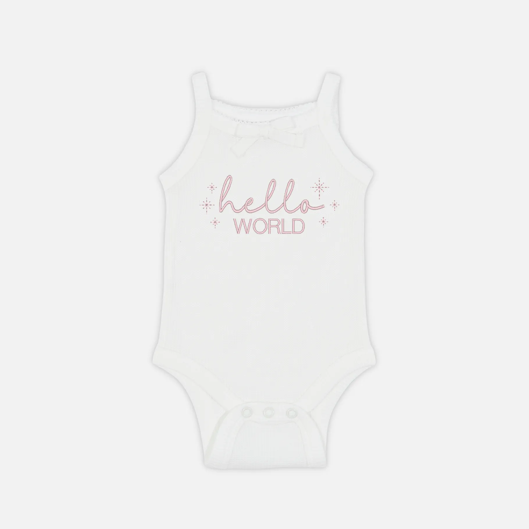 Dainty Waffle Singlet - Coconut