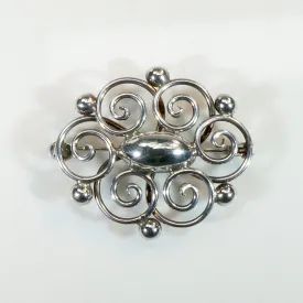 Danish Modern Sterling Brooch from Hermann Siersbøl