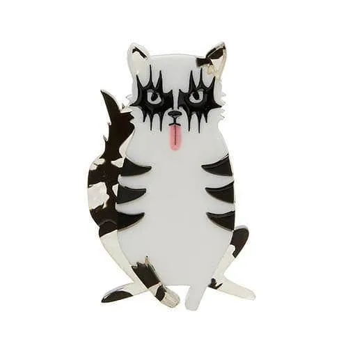 Detroit Rock City Cat Brooch