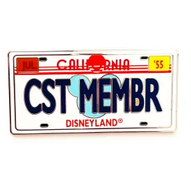 Disney Disneyland Cast Member License Plate 2010 First Release Pin