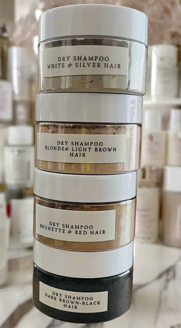 Dry Shampoo - Blonde - Light Brown Hair, Brush applicator included