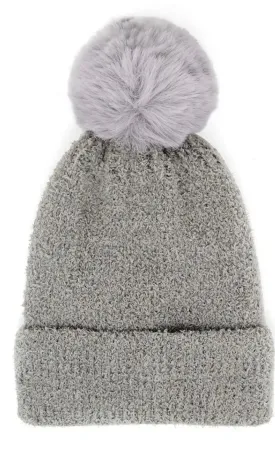 FASHION CITY SOLID SOFT FLUFFY BEANIE