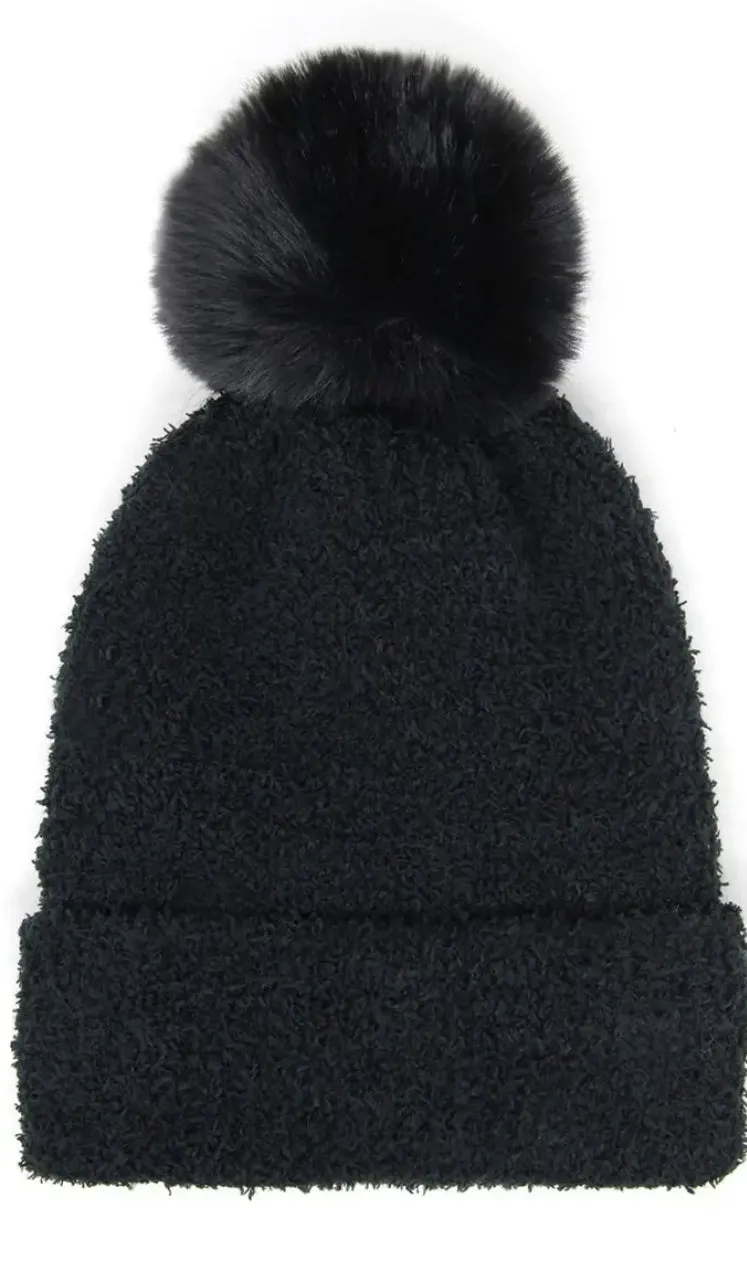 FASHION CITY SOLID SOFT FLUFFY BEANIE