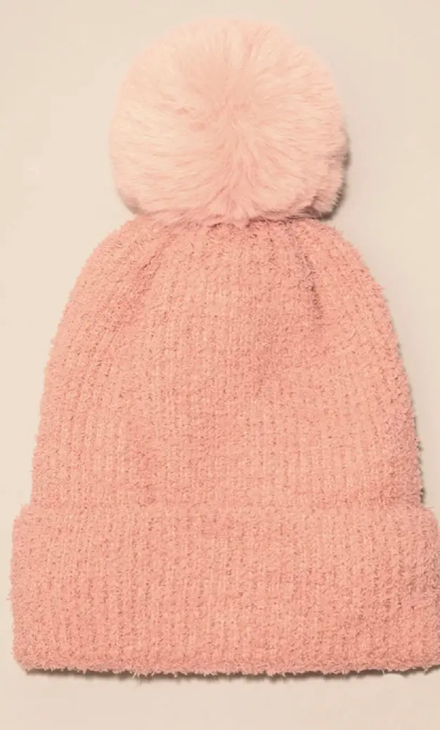 FASHION CITY SOLID SOFT FLUFFY BEANIE