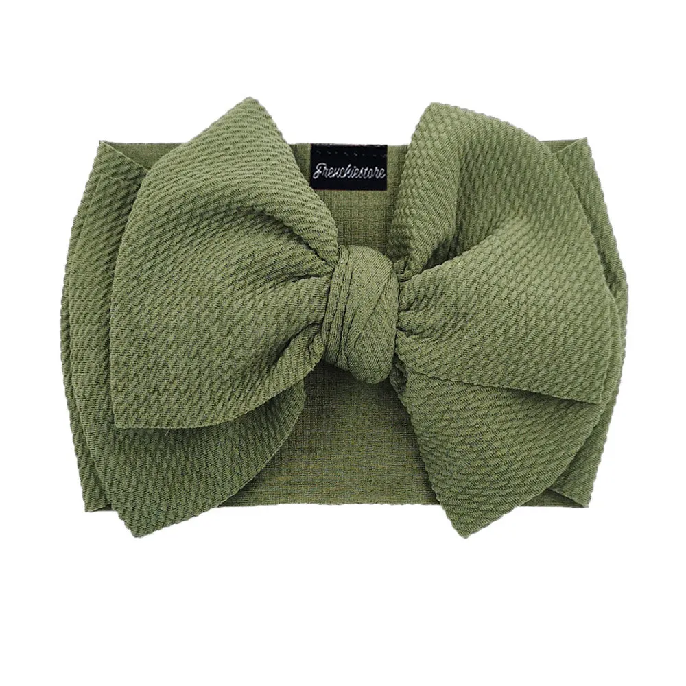 Frenchiestore Pet Head Bow | Army Green