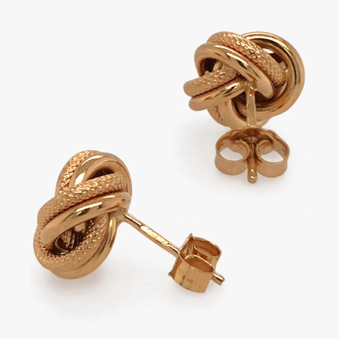 Gold Knot Earrings