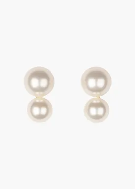 Gretel Pearl Earrings -- Gold Pearl