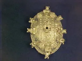 Irish Turtle Brooch with Bears! - TB30