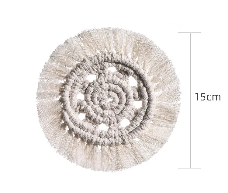 Macrame Coaster With Tassels