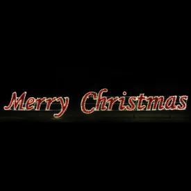 Merry Christmas Sign (Commercial Series) - Warm White  (1121-W)