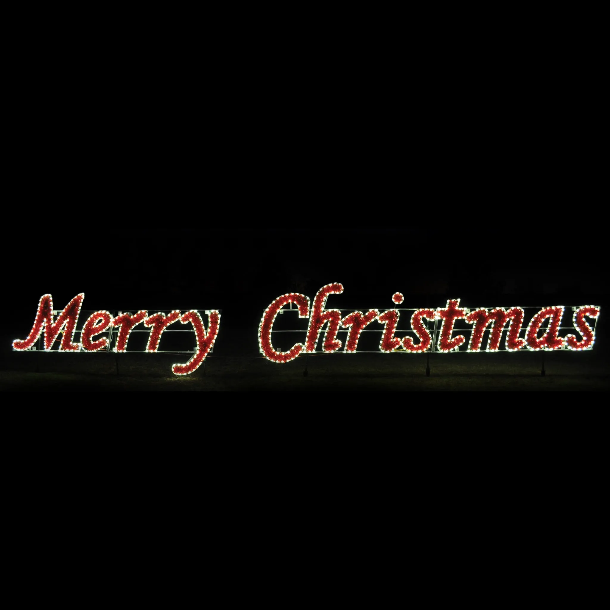 Merry Christmas Sign (Commercial Series) - Warm White  (1121-W)