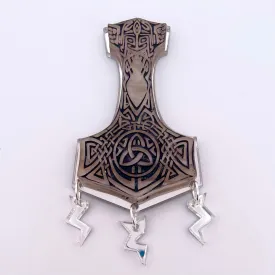 Mjölnir the Hammer of Thor - Brooch - Set of 4