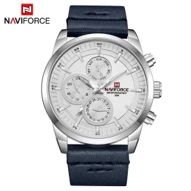 NAVIFORCE Mens Watches Luxury Waterproof Quartz Watch Fashion Leather Sport Wristwatch with Date NF9148