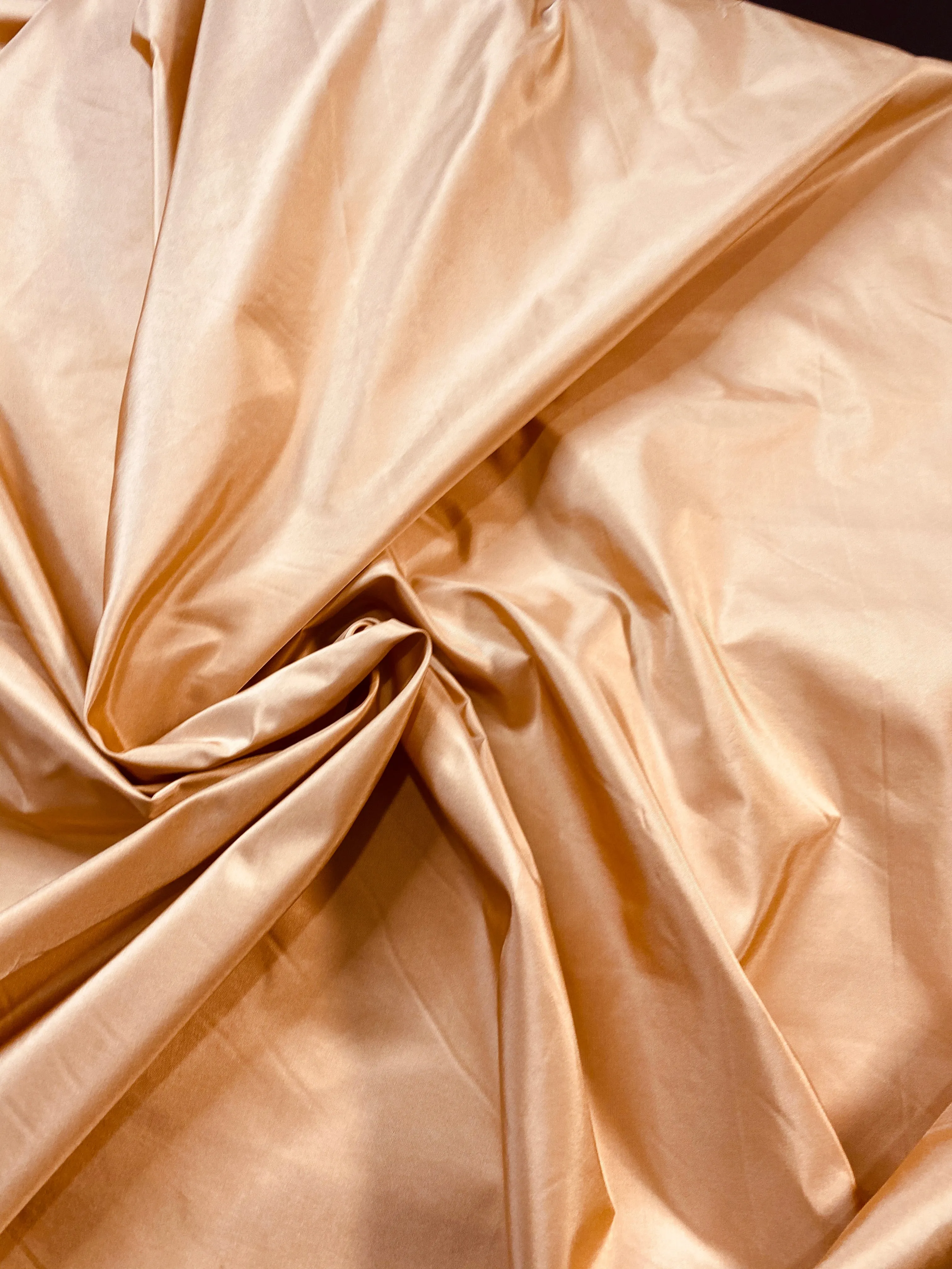 NEW Lady Lisa Designer 100% Silk Taffeta Fabric -Solid Salmon Peach