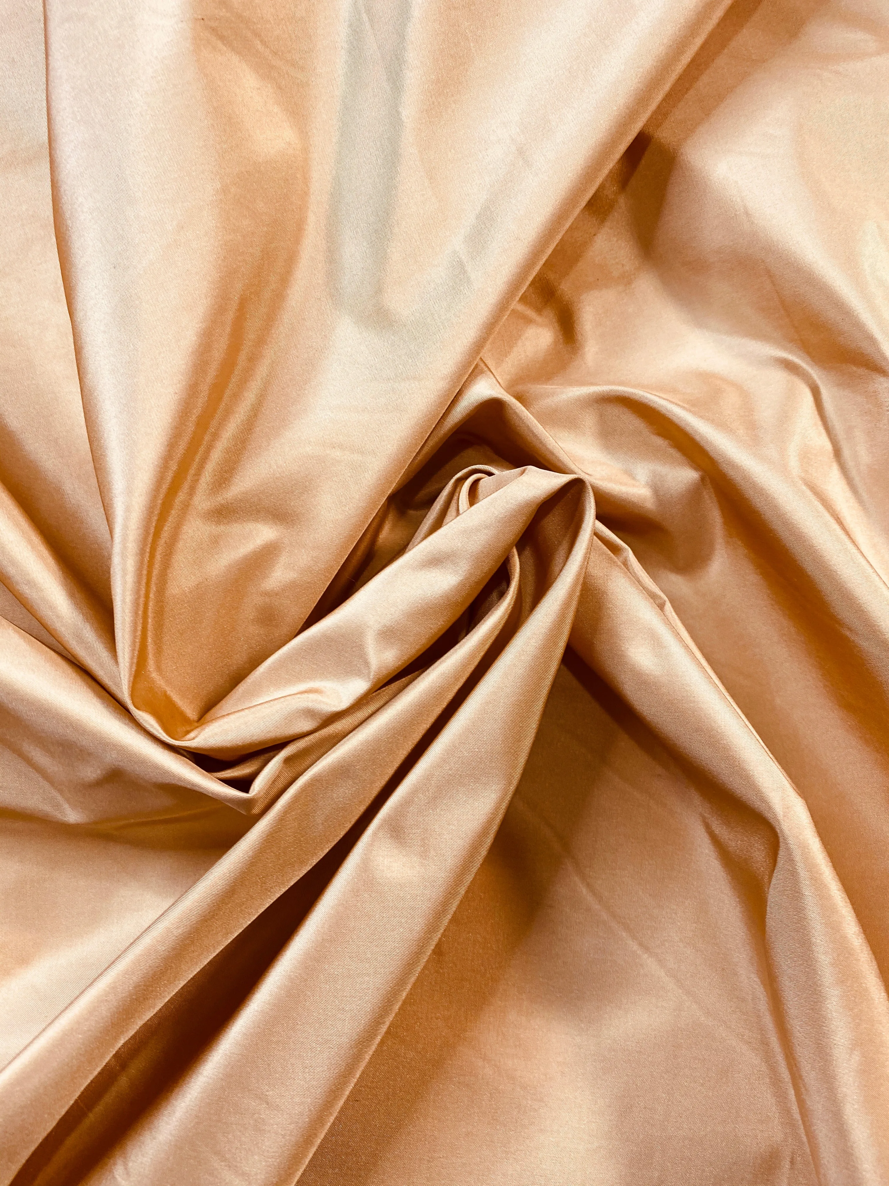 NEW Lady Lisa Designer 100% Silk Taffeta Fabric -Solid Salmon Peach