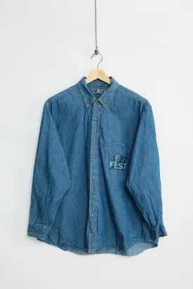 New Orleans Jazz Fest Denim Shirt (2XL)