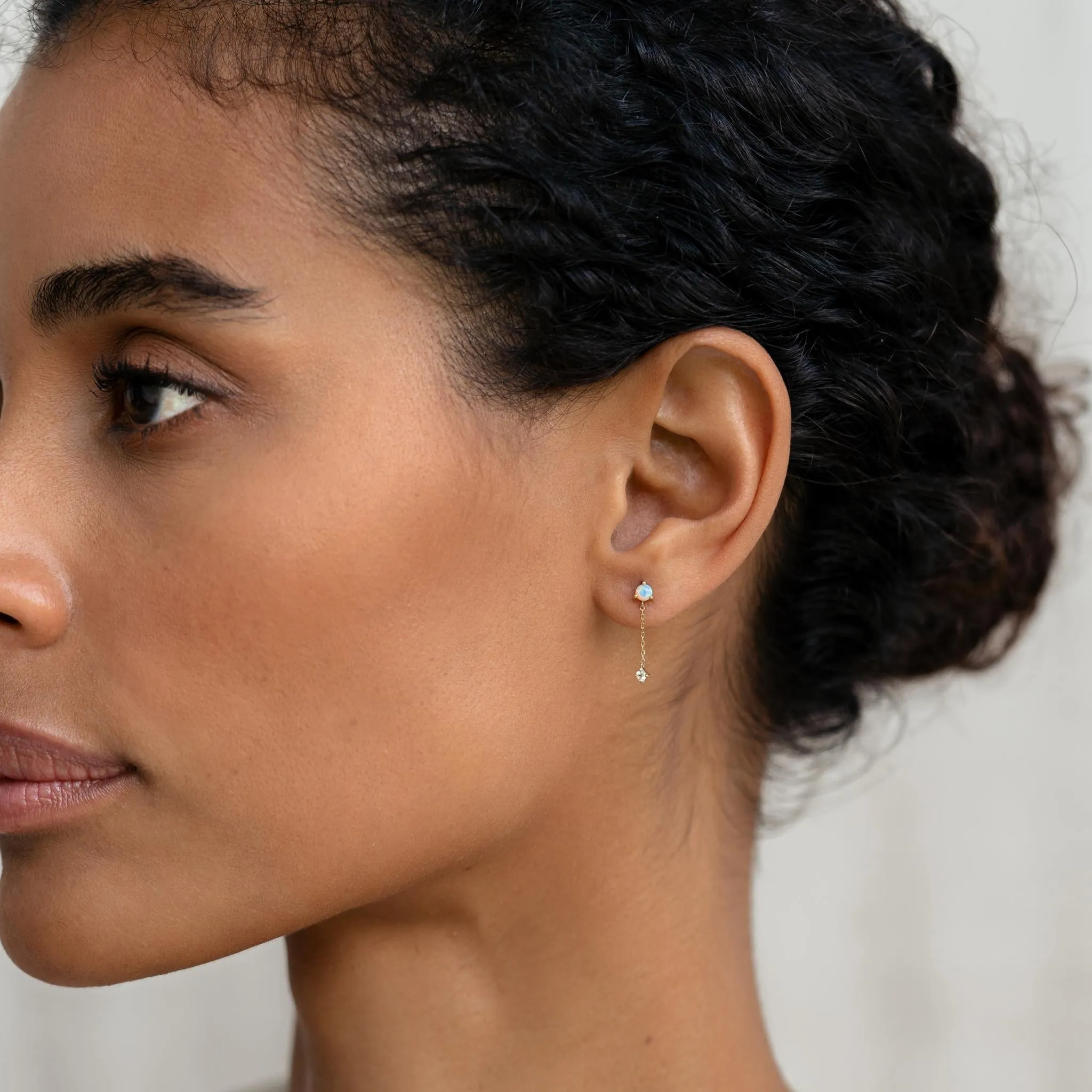 Opal Dangle Earrings 14k Gold - Engla