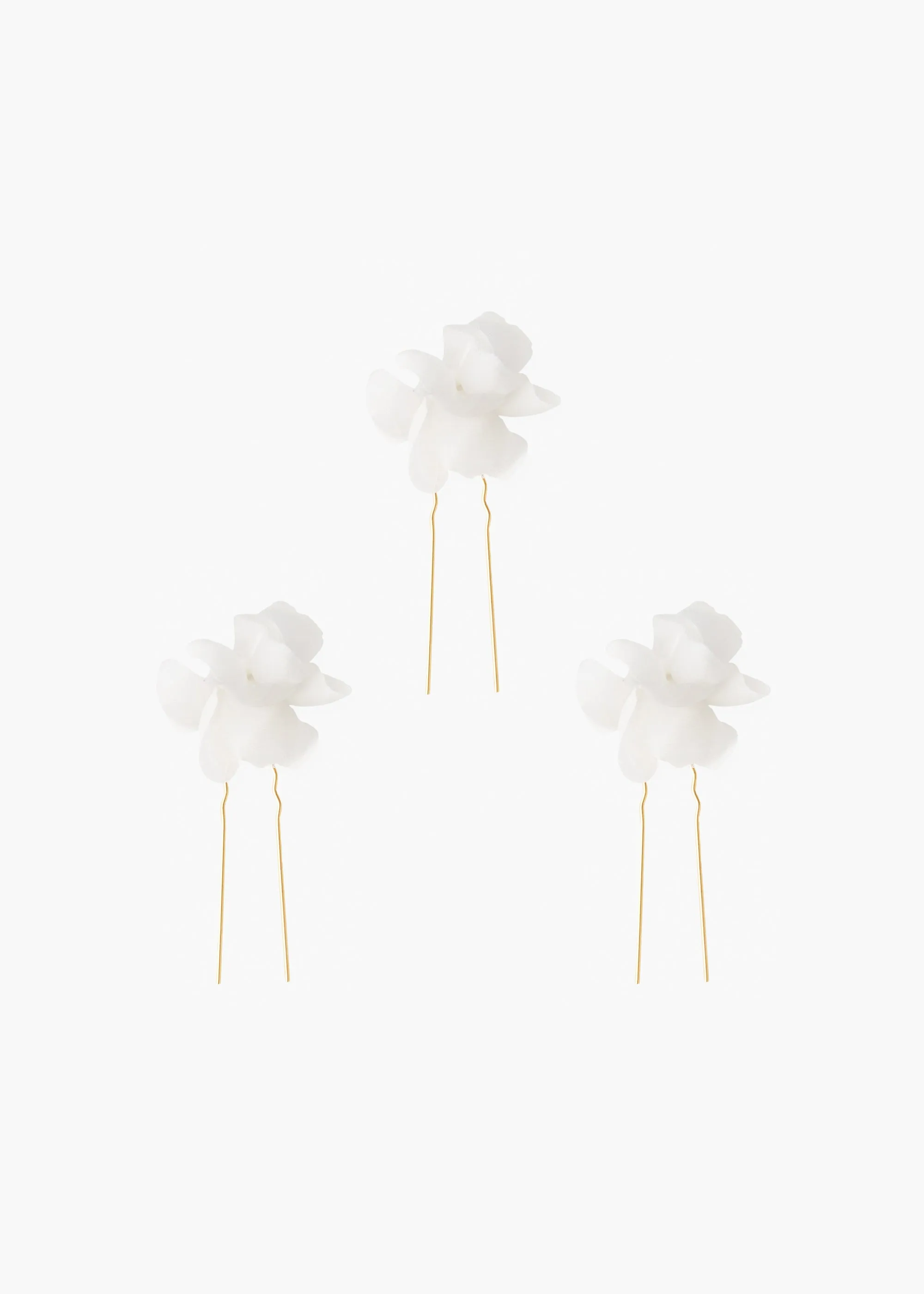 Small Jardinia Hairpins -- Cream