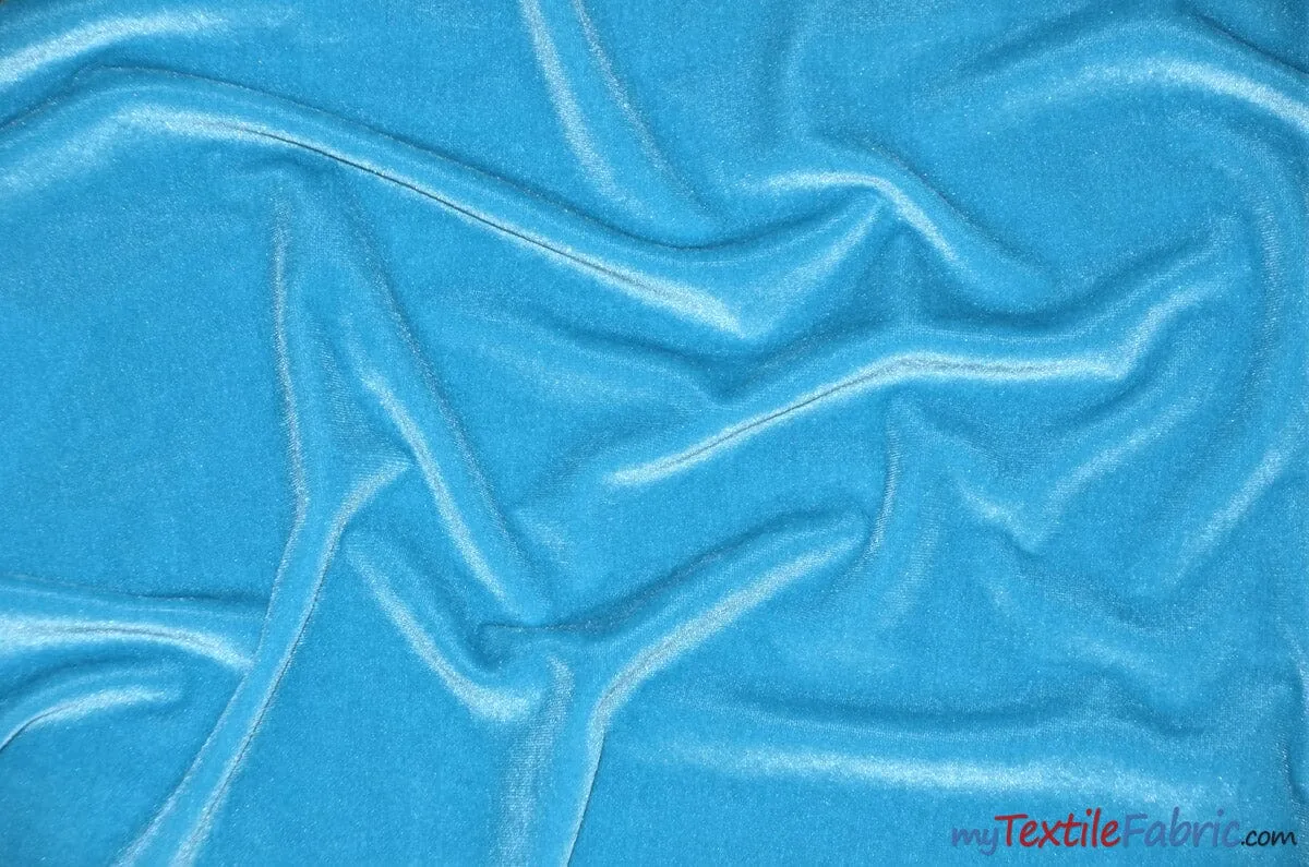 Soft and Plush Stretch Velvet Fabric | Stretch Velvet Spandex | 58" Wide | Spandex Velour for Apparel, Costume, Cosplay, Drapes |