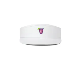 The Cocktail Tour Visor: White with Transfusion Icon