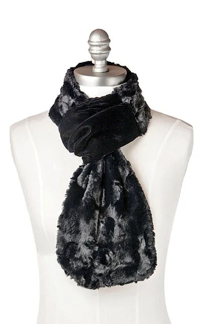 Velvet Pull-Thru Scarf - Assorted Faux Fur Combos (Winter River - Two Left!)